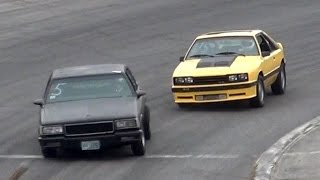 Spectator Drags at Oxford Plains Speedway 9202014 [upl. by Llenad]