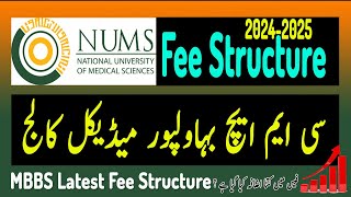 CMH Bahawalpur Latest Fee Structure 20242025 CMH Institute of Medical Sciences Bahawalpur Fee Nums [upl. by Aronas]