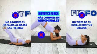 CÓMO HACER ABDOMINALES correctamente ✅ Errores más comunes en principiantes ❌ [upl. by Mazel]