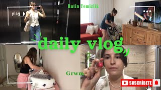 Günlük Vlog  Ütülerim Birikti  Rutin Ev Temizliği Hazırlanma [upl. by Nidnerb]