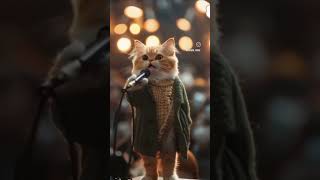 Cat rapping song dance reels viralshorts trendingshorts sortvideo [upl. by Tibbs]