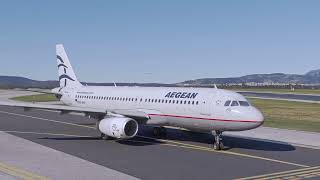 RTX4090 MSFS ULTRA 4K  Fenix A320232 Aegean Airlines  From Athens To Skiathos [upl. by Ycul]