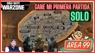 GANÉ MI PRIMERA PARTIDA EN SOLO WARZONE AREA 99 [upl. by Hoagland536]