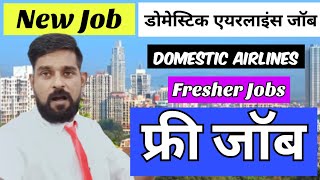 एयरलाइन जॉब  Domestic Airlines Jobs  Jobs in Airline  New Airlines Jobs  🆓 Job  IGT Jobs Today [upl. by Noisla]