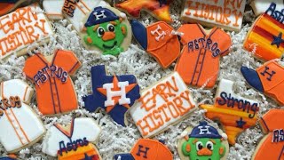 Astros fans makes cookies sweets to celebrate World Series [upl. by Nahsor]