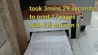 epson M1120 monochrome ink Tank printer speed test with full data on pages [upl. by Lemieux]