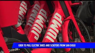 Uber To Pull Electric Bikes And Scooters From San Diego [upl. by Nels]