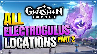 ALL Electroculus Locations Part 2  Watatsumi Island  Seirai Island 【Genshin Impact】 [upl. by Nnarefinnej]