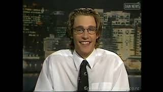 Daniel Vettori being interviewed ahead of his NZ cricket debut in 1997 [upl. by Notterb]