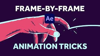 Frame by Frame Animation Tricks in After Effects  Tutorial [upl. by Mchale]