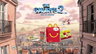 McDonalds Happy Meals The Smurfs 2 FULL HD AD 720p [upl. by Nickey]