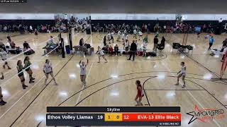 EVA13 Elite Black vs Ethos Volley Llamas 20240211 [upl. by Yanel]