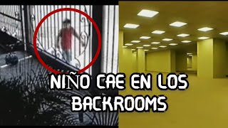 Niño cae en LOS BACKROOMS video real [upl. by Terej]