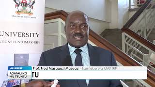 Makerere University calls for partnerships to scale up and actualize research projects [upl. by Cristiona873]