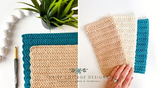 How to Herringbone Double Crochet [upl. by Modnarb]