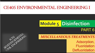 Adsorption Fluoridation and Defluoridation [upl. by Yesiad]