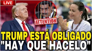 TRUMP ESTÁ OBLIGADO MARIA CORINA quotHACER LO QUE SE TENGA QUE HACERquot SoyFabianDicosta [upl. by Manny]