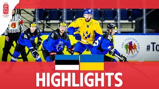 Highlights  Estonia vs Ukraine  2024 mensworlds Division 1B [upl. by Mettah]