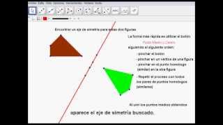 Encontrar el eje de simetría utilizando Geogebra [upl. by Bellda133]