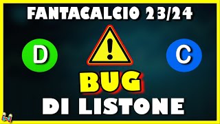 TUTTI i BUG di LISTONE al FANTACALCIO 2324 [upl. by Anilorak]