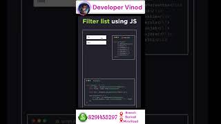 Filtering Lists with JavaScript A Beginners Guide programming javascript code python coding [upl. by Dahle29]