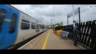 Last Class 365 passing Welwyn North with horn Class 802 passing with horn [upl. by Cloots344]