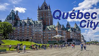 Walk Here Quebec City Canada Tour  Summer 2022  4K UHD [upl. by Itsuj]