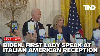 Biden hosts Italian Heritage Month reception at White House [upl. by Bartram]