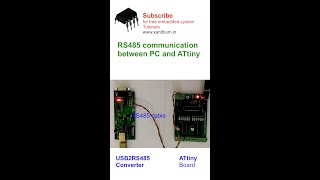 RS485 communication between a PC and ATtiny Microcontroller [upl. by Niall]