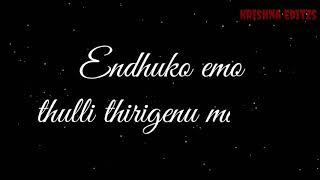 Enduko emo song from rangam movie 💞💞 [upl. by Aciram]