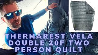 Thermarest Vela Double 20F Two Person Quilt Review  Engearment [upl. by Francesca]