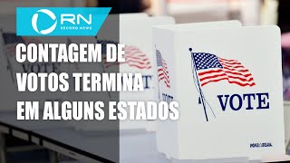 Eleições nos EUA contagem de votos termina em alguns estados [upl. by Azalea]