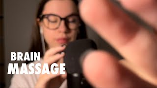 ASMR  BRAIN MASSAGE mic scratching [upl. by Clarabelle]