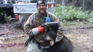 Alaskan Black Bear Hunting Klutina River Copper Center Alaska Colt 44 Magnum [upl. by Hairim]