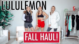 LULULEMON FALL HAUL  Belt Bags Tanks Jackets Pants etc [upl. by Forsta]