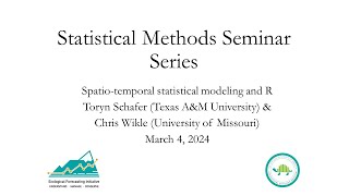 Statistical Methods Series Spatiotemporal modeling and R [upl. by Sim935]