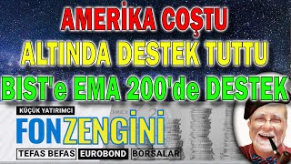 Altında destek tuttu Amerika coştu BISTe EMA200den destek [upl. by Assyl737]