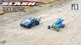 Traxxas SLASH Track driving  pt3  Eddiboirc [upl. by Heaps119]