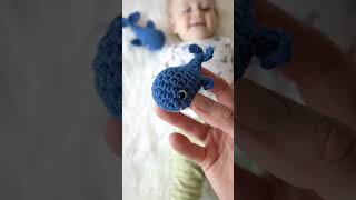 Easy crochet whale NO SEW amigurumi pattern [upl. by Frum]