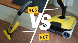 KÄRCHER FC7 Cordless im TEST vs FC5 Cordless  Alle Unterschiede [upl. by Lepley173]