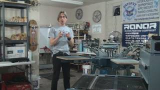 Manual Screen Printing Shop Set Up Tour [upl. by Romain]