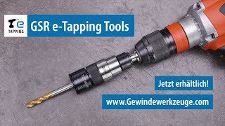 Schneiden von Innengewinden mit dem Akkuschrauber  Das neue GSR eTapping Tool [upl. by Ateval]