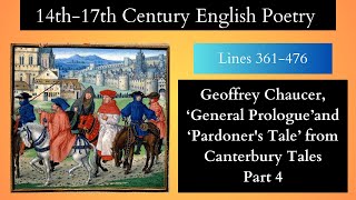 Geoffrey Chaucer ‘General Prologue’and ‘Pardoners Tale’ from Canterbury Tales Part 4 [upl. by Alard418]