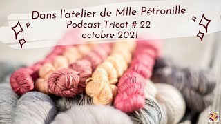 Dans latelier de Mlle Pétronille  podcast tricot 22  octobre 2021 [upl. by Hiro900]