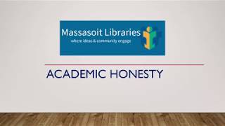 Academic Honesty at Massasoit [upl. by Onaicul]