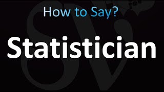 How to Pronounce Statistician Correctly [upl. by Orenid]