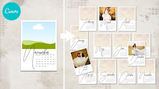 Canva Calendar Template [upl. by Sidoon]