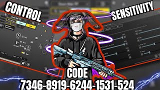 NEW UPDATE 31  BEST SENSITIVITY CODE  CONTROL SETTINGS PUBG MOBILEBGM [upl. by Anirrok587]