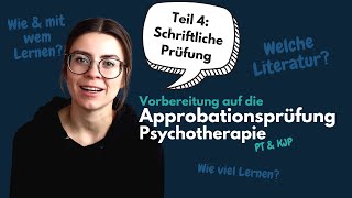 Schriftliche Prüfung – Vorbereitung auf die Approbationsprüfung der Psychotherapeutinnen Teil 4 [upl. by Livingstone897]