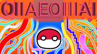 OIIAEOIIIAI  Polandball in all styles and with all brushes  Epilepsy Warning  flipaclip [upl. by Richella727]